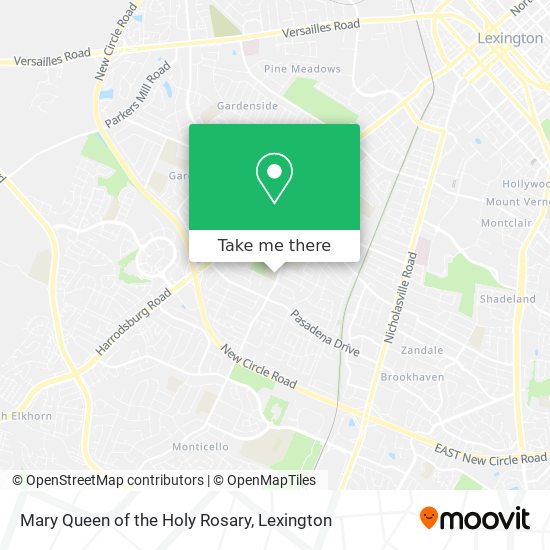 Mary Queen of the Holy Rosary map