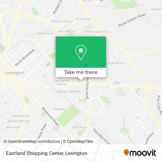 Mapa de Eastland Shopping Center