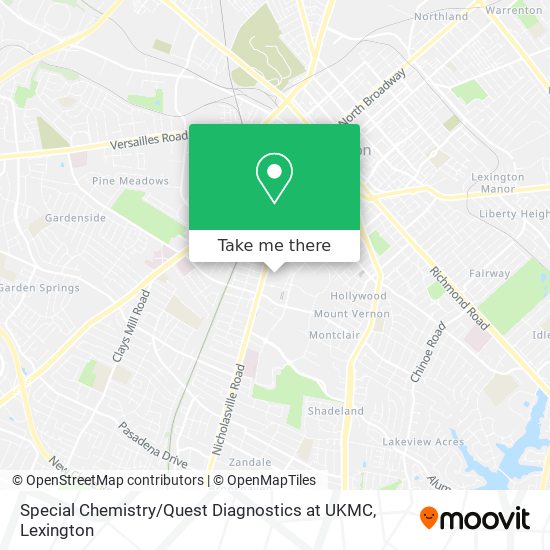 Special Chemistry / Quest Diagnostics at UKMC map