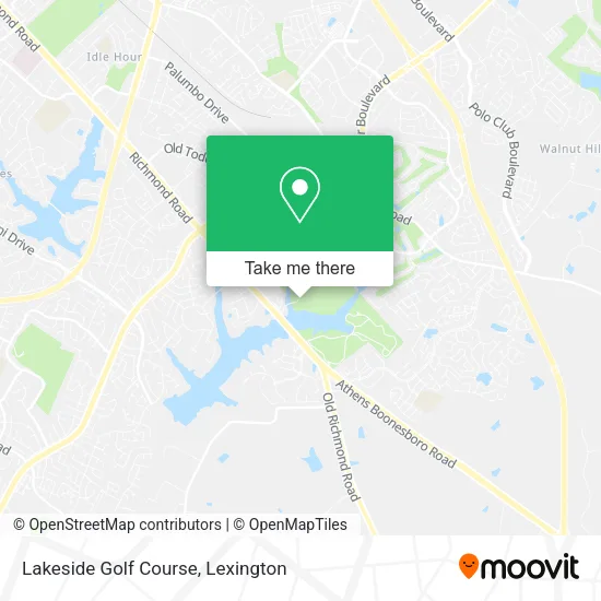 Lakeside Golf Course map