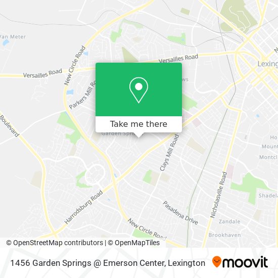 Mapa de 1456 Garden Springs @ Emerson Center