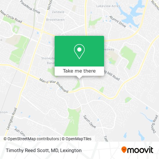 Timothy Reed Scott, MD map