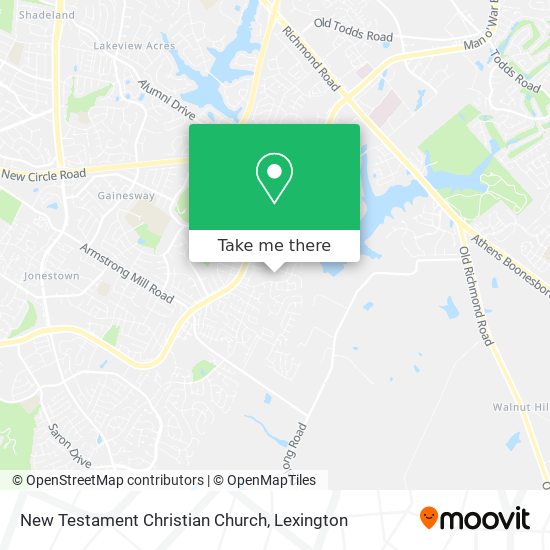 New Testament Christian Church map