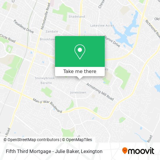 Fifth Third Mortgage - Julie Baker map