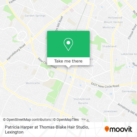 Patricia Harper at Thomas-Blake Hair Studio map