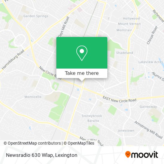 Mapa de Newsradio 630 Wlap