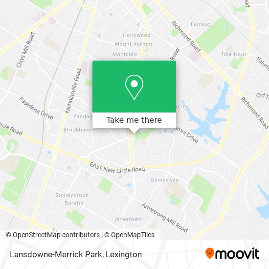 Lansdowne-Merrick Park map