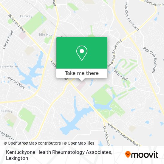 Mapa de Kentuckyone Health Rheumatology Associates