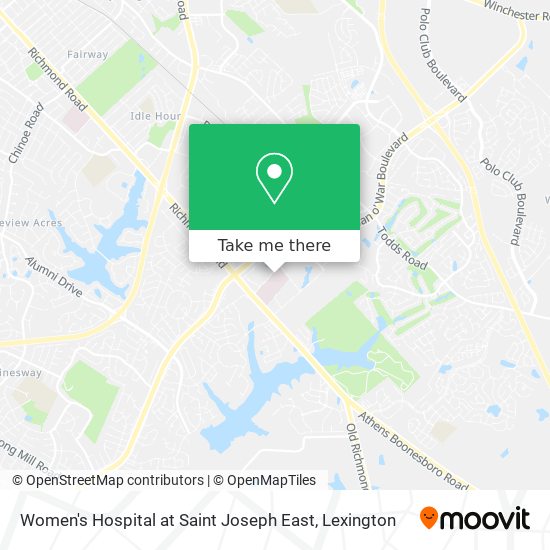 Women's Hospital at Saint Joseph East map