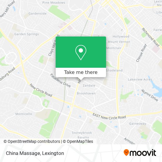 Mapa de China Massage