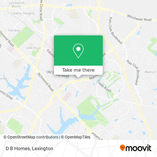D B Homes map