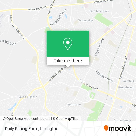 Mapa de Daily Racing Form