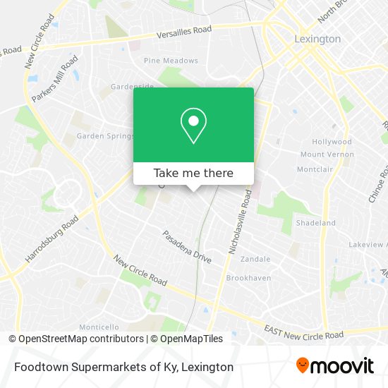 Foodtown Supermarkets of Ky map