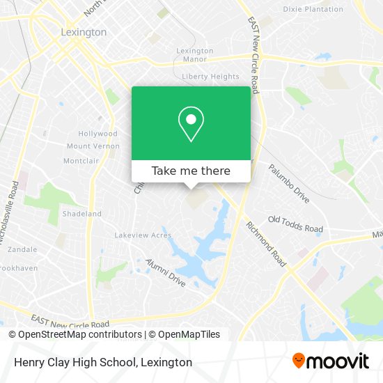 Henry Clay High School map