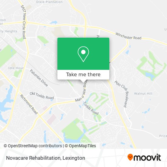 Novacare Rehabilitation map