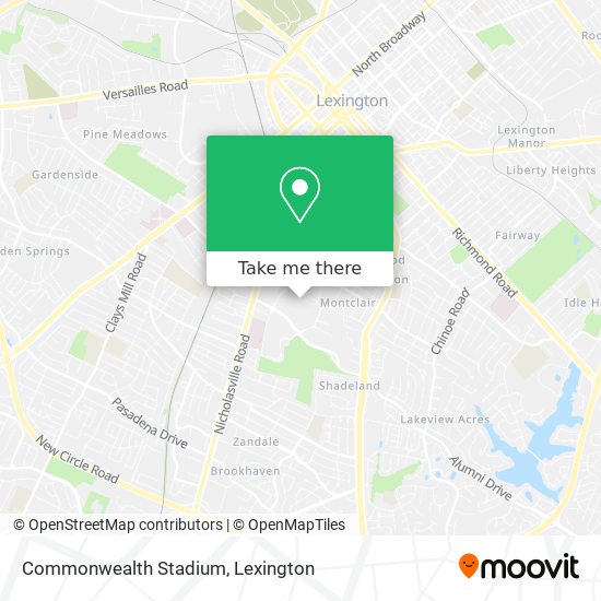 Commonwealth Stadium map