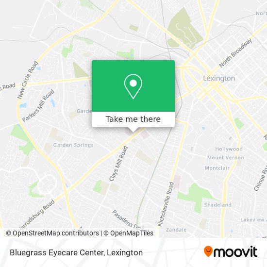 Bluegrass Eyecare Center map