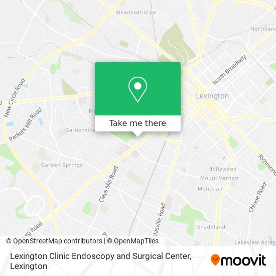 Lexington Clinic Endoscopy and Surgical Center map