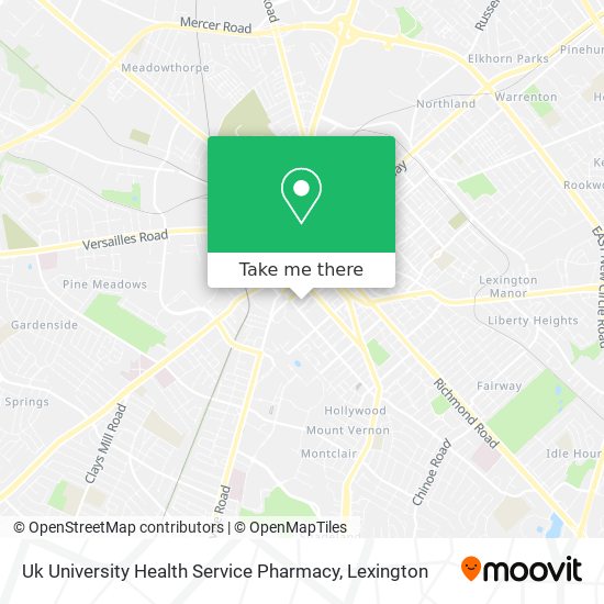 Mapa de Uk University Health Service Pharmacy