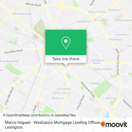 Marco Iniguez - Wesbanco Mortgage Lending Officer map