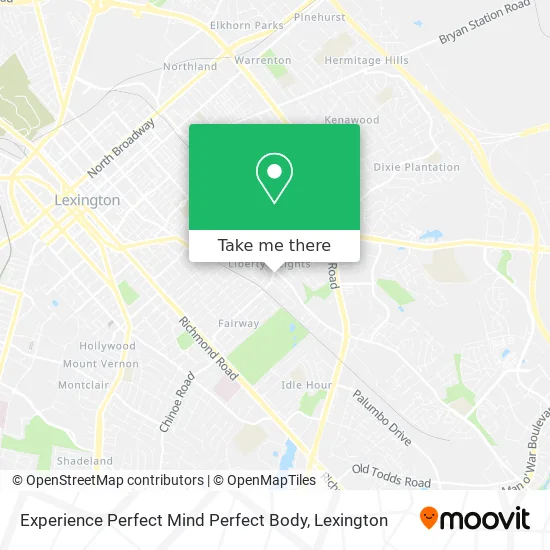 Experience Perfect Mind Perfect Body map