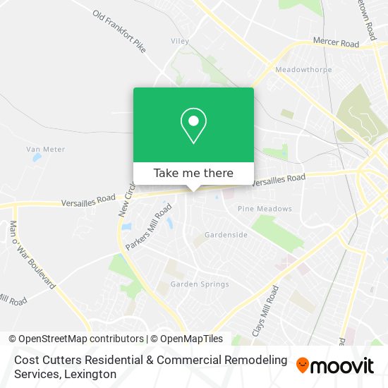 Cost Cutters Residential & Commercial Remodeling Services map