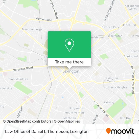 Law Office of Daniel L Thompson map