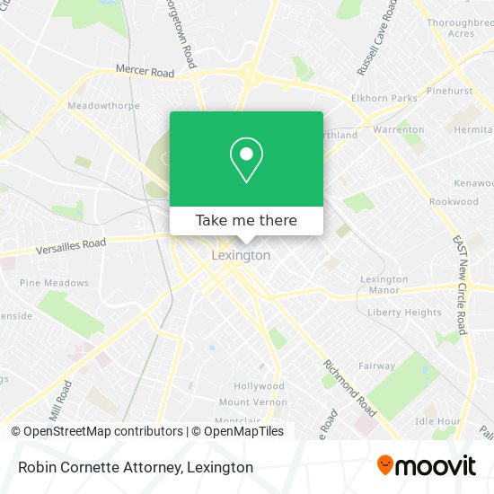 Mapa de Robin Cornette Attorney