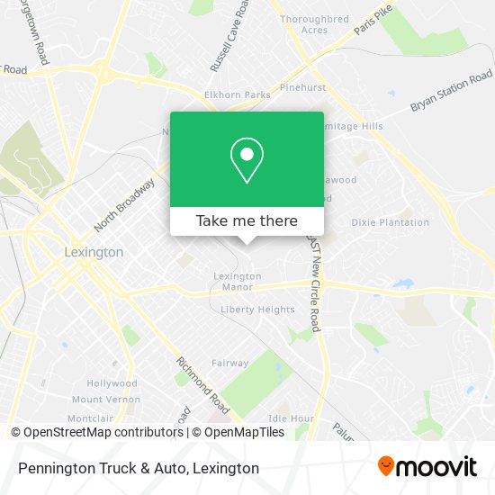 Pennington Truck & Auto map