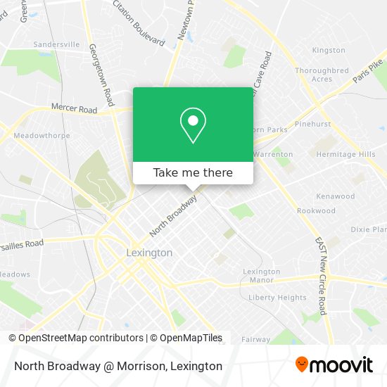 North Broadway @ Morrison map