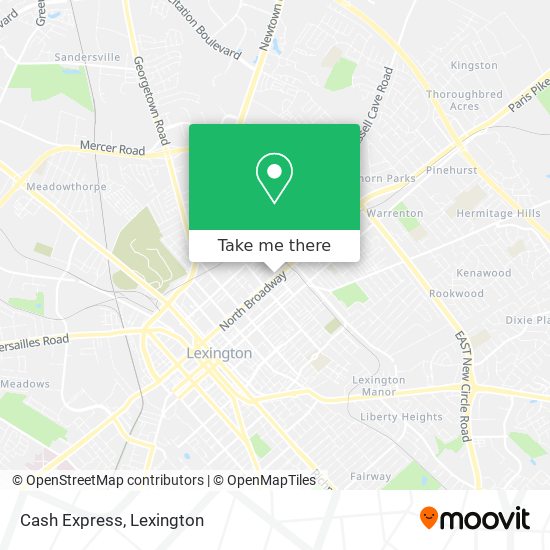 Cash Express map