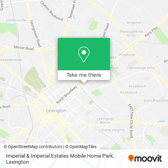 Imperial & Imperial Estates Mobile Home Park map