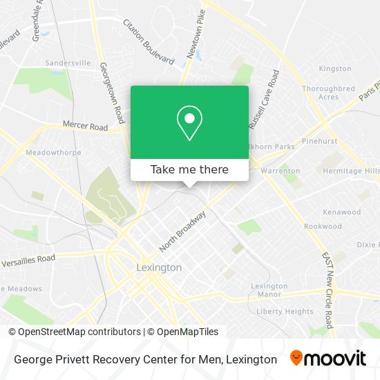 George Privett Recovery Center for Men map