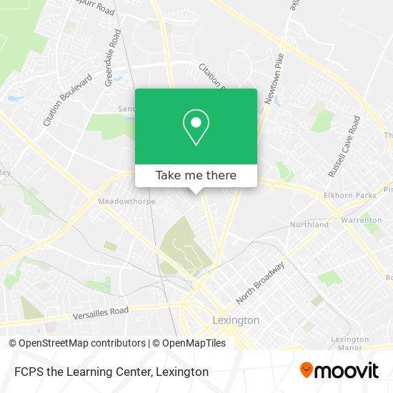 Mapa de FCPS the Learning Center