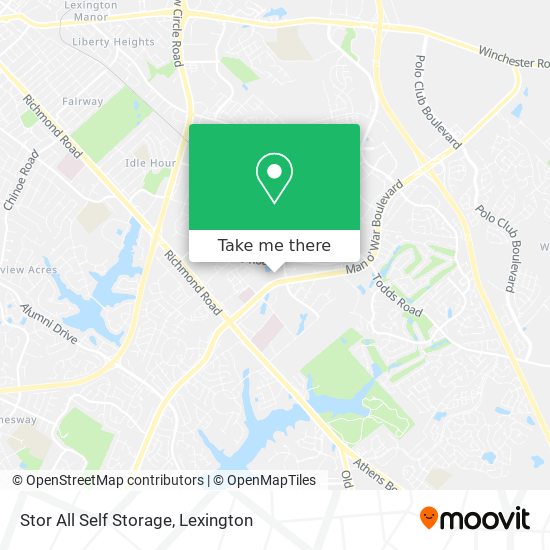 Mapa de Stor All Self Storage