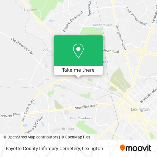 Fayette County Infirmary Cemetery map