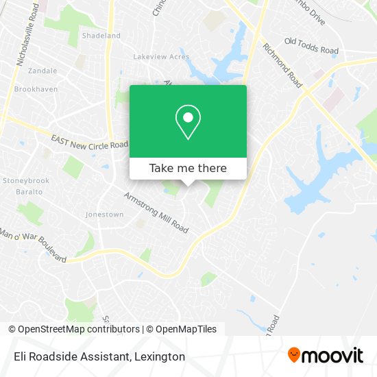 Eli Roadside Assistant map