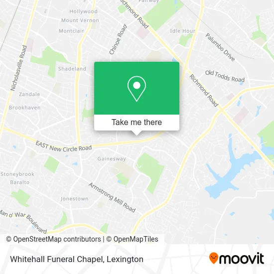 Whitehall Funeral Chapel map