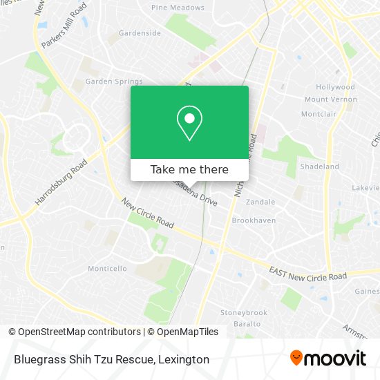 Mapa de Bluegrass Shih Tzu Rescue