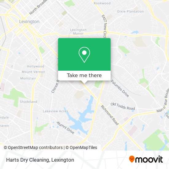 Mapa de Harts Dry Cleaning