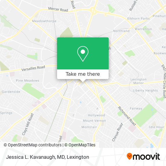 Jessica L. Kavanaugh, MD map