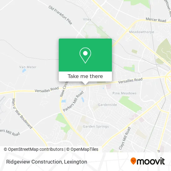 Ridgeview Construction map