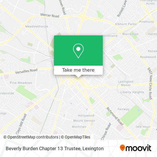 Beverly Burden Chapter 13 Trustee map