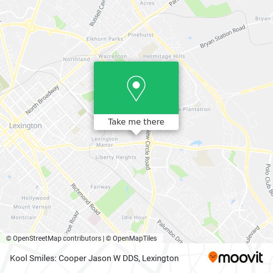 Mapa de Kool Smiles: Cooper Jason W DDS