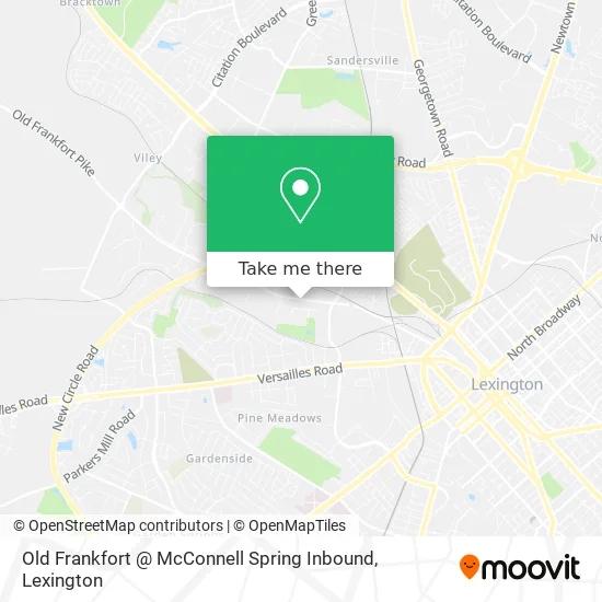 Old Frankfort @ McConnell Spring Inbound map