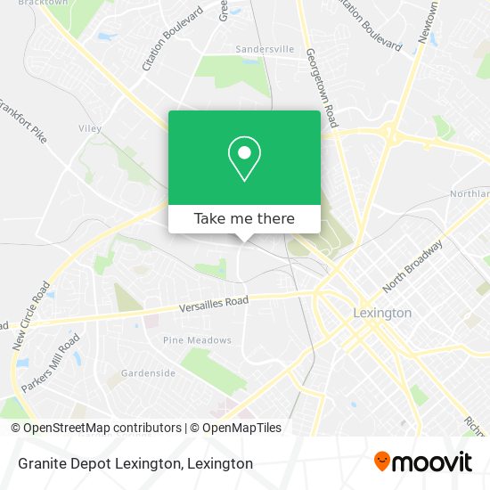 Granite Depot Lexington map