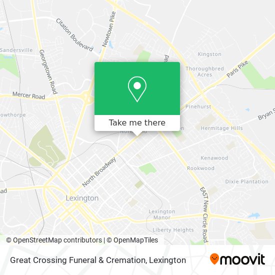 Great Crossing Funeral & Cremation map