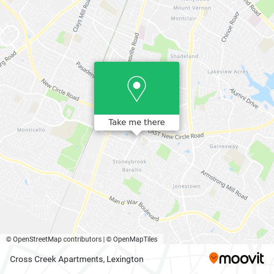 Mapa de Cross Creek Apartments