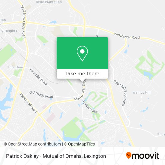 Mapa de Patrick Oakley - Mutual of Omaha
