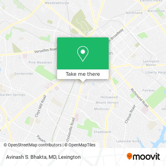 Mapa de Avinash S. Bhakta, MD